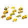 Set of game "Construction equipment", machines 12 pieces, road signs, playing field