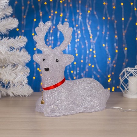 LED figure "Olenenok" 26 × 30 × 13 cm, acrylic, 30 LED, 220 V, glow of white-1