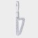 Brush for cleaning dishes and raccoon grilles, triangle, 24 × 6.5x1.5 cm, white color