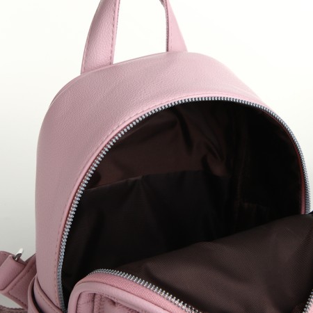 Women's backpack on lightning, pink color-4