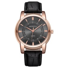 Men's wrist watch, d-3.8 cm, black strap