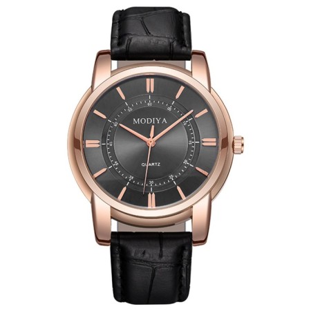 Men's wrist watch, d-3.8 cm, black strap