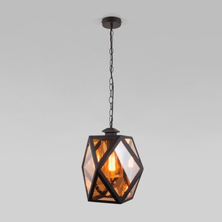 Street suspended lamp Elektrostandard, Ambra, 322x322x890 mm, E27, black color-2