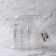 Storage set, in a case, 4 objects, white/transparent color