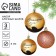 New Year's Christmas Balls “Magic Year!”, For the New Year, plastic, d = 8, 3 pcs., Golden color