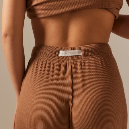 Women's home pants SL Home p. S, coffee-2