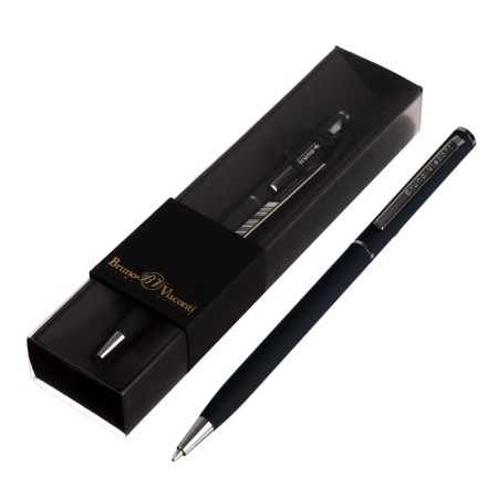 Switching handle, 0.7 mm, Bruno VisConti Palermo, blue rod, blue-black metallic case, in case