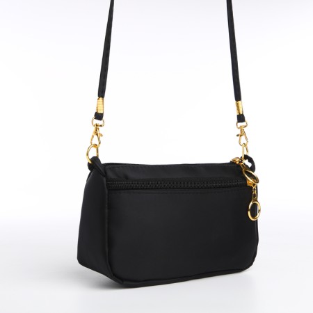 Bag Women's Cross-Bodi with a zipper, black color-4
