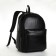City backpack on a zipper, black color