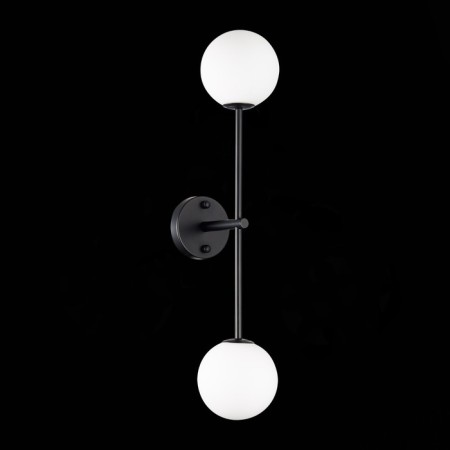 Sconces st. SL1506.401.02. Chieti. 2x5 watts, G9, 4000K, 12x65 cm, black color-2