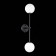 Sconces st. SL1506.401.02. Chieti. 2x5 watts, G9, 4000K, 12x65 cm, black color