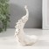 Souvenir ceramic stand "Pava White" with gold, rhinestones