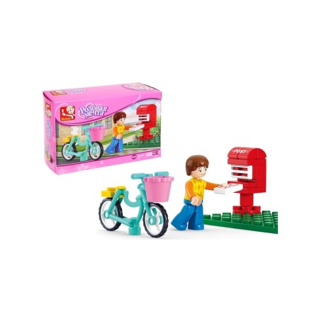 Designer "Pink Dream: Courier on a Bicycle", 29 details-3