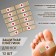 Steppress Protective plate, set - 12 pcs, on an adhesive base, beige color
