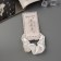 Hair set "Jesse" (elastic band 7 cm, 3 crab 2 cm) white