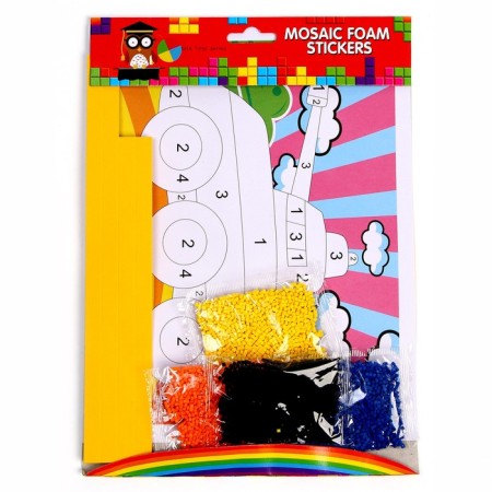 Set for creativity: EVA applique with crumbs and coloring - stickers "Technique"-5