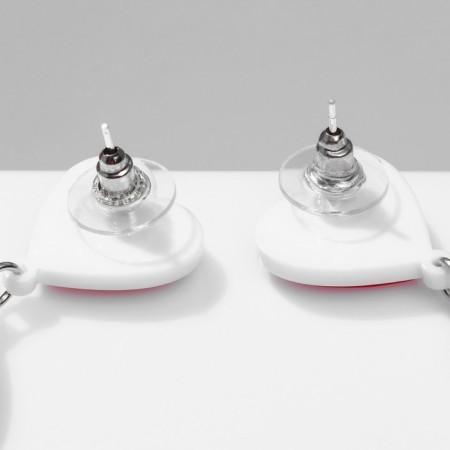 Acryl Earrings "Simple", colored in silver-2