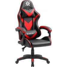 Playing chair Defender Xcom, up to 100 kg, eco-leather, black and red