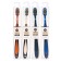 Toothbrush with hard bristles 360 °