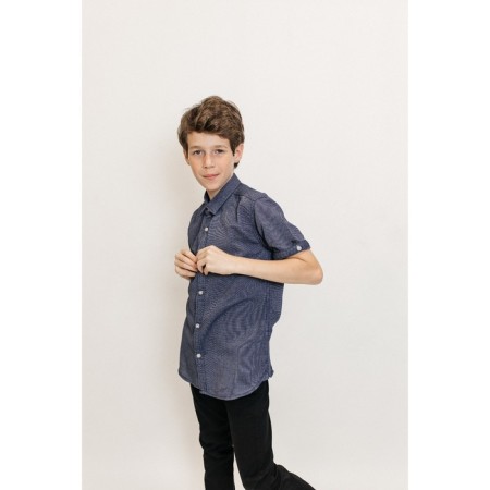 Surchachka upper for ISEE boys, height 134-140 cm, blue color-4