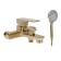 Accoona A63126AW bath mixer, single -leaf, pour 149 mm, shower set, gold