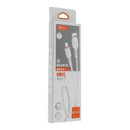 BYZ BC -151, Lightninig cable - USB, 5 A, 1.1 m, TPE, White-3