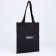 Shoper bag without fastening, black color
