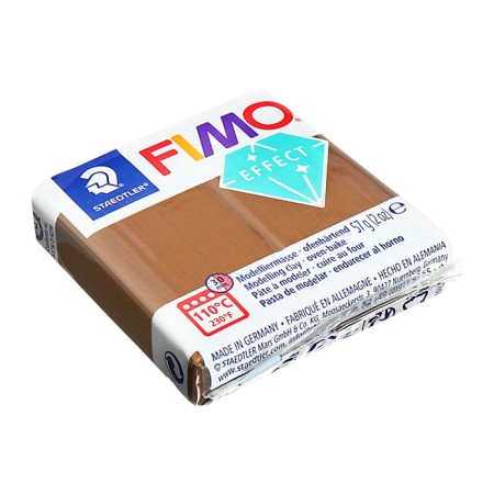 Plastic-polymer clay baked 57g Fimo Effect Bronze metallic 8010-71