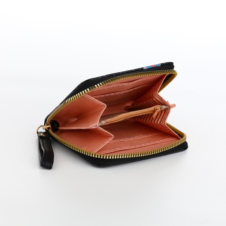 Children's wallet with lightning, black color-4