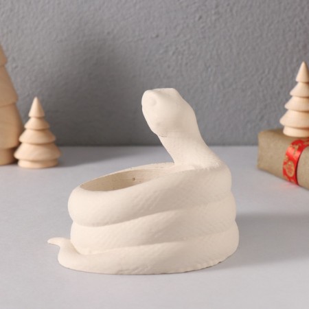 Harvesting souvenir from gypsum "snake" twisted 8*10*6 cm-2