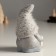 Souvenir Ceramics "Gnomic with stoopers, in gray" 9.5x8.3x15 cm