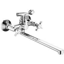 Fashun A2224 bath mixer, two -wound, pour 320 mm, with a shower, chrome