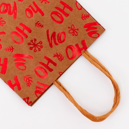 Tissing craft package, round handle, "ho-ho-ho" 15 x 21 x 8 cm, 120 g-3