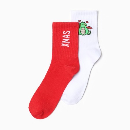Набор женских носков KAFTAN "Marry XMAS" р. 36-40 (23-25 см), 2 пары-2
