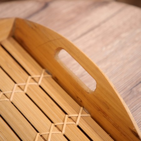 Bamboo tray 40x30x5 cm-2
