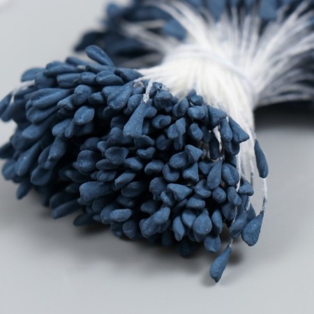 Stamens for flowers "gray-blue" set 360 pcs length 6 cm-2