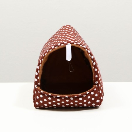 House "Shalash" for rodents 17*22*17 cm, calico fleec, foam-1
