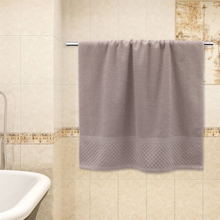 Tainted towel "Grant", 450 g, size 50x80 cm, beige color-2