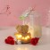 Set gift "Bear Bezh with a bow" soap red roses 5 pcs, dew 7x7x12 cm