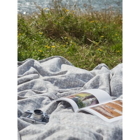 Iceberg plaid, size 130x150 cm, gray color-1