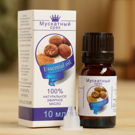 Essential oil "nutmeg", a bottle-boiler, annotation, 10 ml