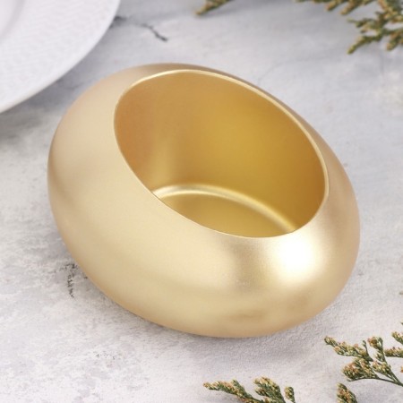 Summary "drop" from gypsum, 14.5x10x6.5cm, gold-1