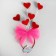 Carnival rim "hearts", color mix