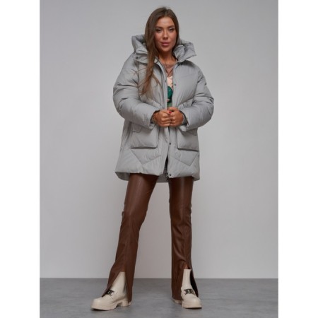 Winter jacket, size 48, light-gray color-15