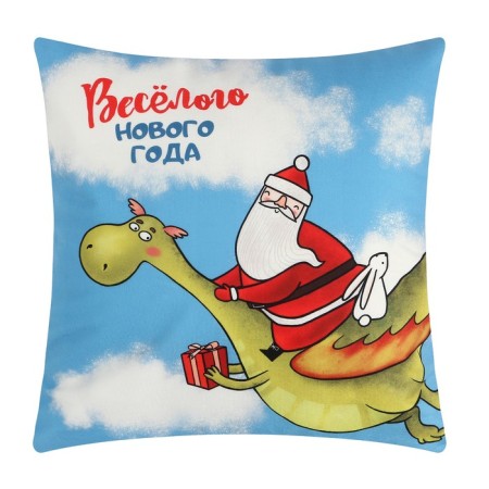 Pillowess Decorative Ethel "Fun New Year", 40x40 cm, 100 polyester, velor