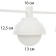 Schenon lamp 3xg9 with white-gold 86x16x25.5-125 cm