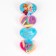 Hair elastic bands 20 pcs, hairpin crab 20 pcs, set, cold heart