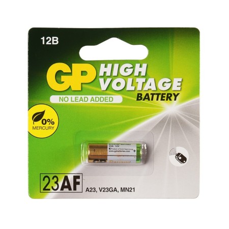 Battery Alkalin GP Mercury Free, A23 (23AF, V23GA, MN21) -1BL, 12V, blister, 1 pc.
