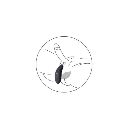 Prostate stimulator Levett Titus, with a remote control, black, 13 cm-3