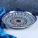 Largan Rishtan ceramics "Patterns", 28 cm, blue